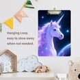 thumbnail image 2 of ALAZA Plastic Clipboard A4 Letter Size Decorative Clipboards for Students Women Men 9" x 12.5" Unicorn-u6, 2 of 6