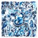 thumbnail image 1 of Paquete de pegatinas Galaxy Animal, 52 unidades, de estética azul, impermeables, 1 of 2