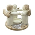 thumbnail image 3 of Aesthetic Angel Shaped Candelabra, Beautiful Handicraft Candle Holder for Living Room, Table and Party Decoration, Divine Easter Accent Decoration for TV Cabinet and Home Display, 3.94in, Beige, 3 of 6