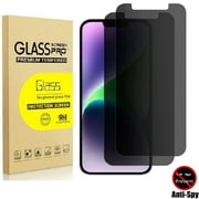 2 Pack iPhone 12 Pro Max Privacy Screen Protector 6.7 Inch, 9H Anti Spy Dark Tempered Glass Screen Protector for iPhone 12 Pro Max, Easy Installation, Bubble Free