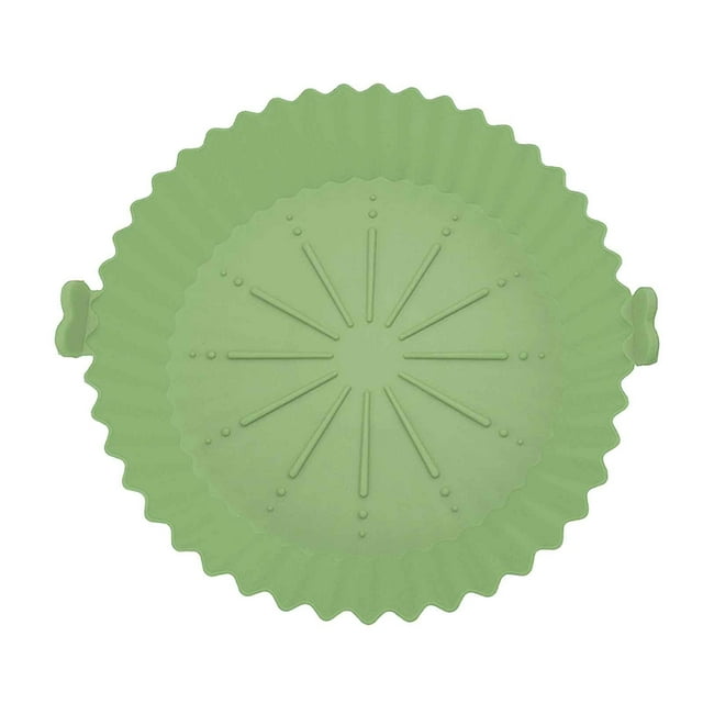 Dvkptbk Air Silicone Pots en pour Friteuse à, Panier en Silicone pour Friteuse à Air Chaud, Accessoires de Four pour Friteuses à Air Sûrs pour les Aliments, Remplacement du Papier Parchemin, Doublure Réutilisable en Silicone pour Friteuse à Air s'Adapte à la Friteuse à Air
