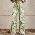 thumbnail image 2 of Bovemsi Wide Leg Pants Woman High Waist Patterned Lightweight Loose Fit Casual Colorful Trouser Imitation Jeans Travel Pants, 2 of 9