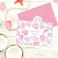 thumbnail image 4 of Paquete de 24 tarjetas de agradecimiento Whaline con forma de concha rosa, 10 x 15 cm, 4 of 7