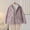 B_ Purple, variant on Women Middle Aged Elderly Cotton Clip Jacket Winter Coat Color Block Collared Lightweight Warm Cotton Outerwear Beige XXXL