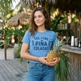 thumbnail image 4 of Womens Yes I Like Pina Coladas T Shirt Funny Tropical Vacation Drinking Tee Womens Graphic Tees, 4 of 9