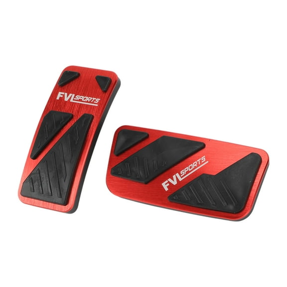 Unique Bargains 1 Set Automatic Foot Pedal Pads Foot Accelerator Pedal Covers for Ford for Ranger 2024 Aluminum Alloy Red