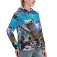 thumbnail image 6 of Wukai Sea Turtle Swims Print Womens Hoodies Fleece Sweatshirts Long Sleeve Sweaters Pullover Fall Outfits Winter Clothes-XX-Large, 6 of 7