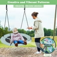 thumbnail image 5 of Goplus 40'' Flying Saucer Tree Swing Indoor Outdoor Play Set Swing for Kids Light Green, 5 of 9