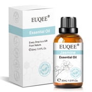 EUQEE Jasmine Essential Oil 30ml Jasmine Oil for Hair, Skin, Diffuser, Aromatherapy & DIY Candle Making