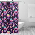 thumbnail image 2 of Rateoe cartoon Skull rainbow space Shower Curtain - Fancy Bathroom Shower Curtain Sets - Waterproof Shower Curtain with Hooks with 12 Plastic Hooks 72x72 Inches, 2 of 5