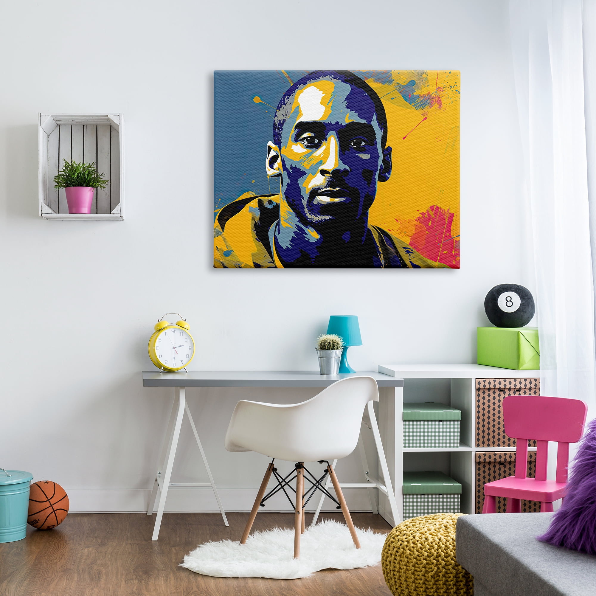 Stupell Industries Abstract Paint Pop Kobe Abstract Painting Gallery Wrapped Canvas Art Print Wall Art, 48 x 36