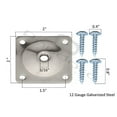thumbnail image 2 of Pandora Hardware - Furniture Metal Sofa Table Couch 5/16 Heavy Duty Leg Plates 4pcs, 2 of 4