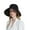 Black, variant on Women's Wide Brim Cloche Elegant UV Sun Protection Hat Bow Tie Back Packable Summer Travel Beach Bucket Hat Khaki