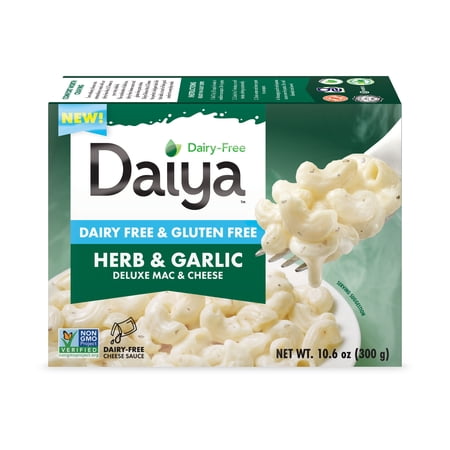 Daiya Dairy Free Gluten Free Herb and Garlic Deluxe Mac & Cheese, Vegan, 10.6 oz (Shelf Stable)