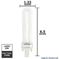 thumbnail image 2 of SUNLITE Compact Fluorescent G23 Base 2700k 9W Bulb, 2 of 5