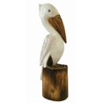 thumbnail image 1 of Talla de Pelícano de Madera Cohasset 51 cm Tallado a Mano Blanco, 1 of 2