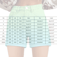 thumbnail image 3 of Seductiva Women's Casual Shorts Womens Casual High Waist Denim Shorts Relaxed Fit ArtRetro Printed Floral Shorts with Pockets Sweatpants Summer 1PC, 3 of 4