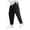 Black, variant on Mens Fashion Loose Casual Nine Point Trousers Chinos Pants Men, Size XXL