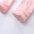 thumbnail image 5 of Newborn Baby Bear Ears Romper Soft Flannel Floral Hooded Onesie Zipper Winter Warm Infant Jumpsuit Newborn Footie Bodysuit 3-12 Months, 5 of 9