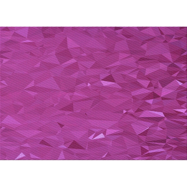 Ahgly Company Machine Washable Indoor Rectangle Transitional Fuchsia or Magenta Purple Area Rugs, 7' x 10'