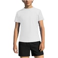 thumbnail image 2 of ITSAME Boys Swimwear Set Crewneck Tops and Swim Trunks Quick-Dry Beach Surfing Swimsuit 2-Piece White Size 5-6, 2 of 9