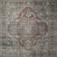 thumbnail image 1 of Ahgly Company Indoor Square Traditional Rosy Purple Persian Area Rugs, 8' Square, 1 of 6