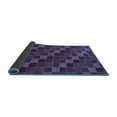 thumbnail image 2 of Ahgly Company Indoor Round Checkered Blue Modern Area Rugs, 6' Round, 2 of 4