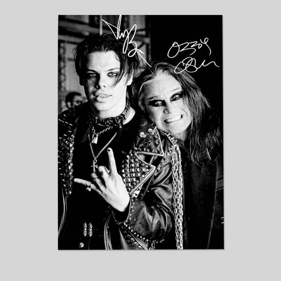 Music Poster- Yung..blud and Ozzy Osbourne Poster - Vintage Style - Size 24x36 - Postora
