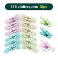 thumbnail image 6 of 12-Pack Colorful Non-Slip Clothespins with Storage - Practical Plastic Clips for Drying Clothes Securely on The Line, 6 of 7
