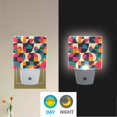 thumbnail image 2 of Yayeee LED Plug in Night Light for The Home with Auto Dusk to Dawn Light Sensors, 2 Pack, Retro Geometric, 2 of 6