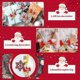 thumbnail image 3 of Lazo navideño con campanas Mini adorno con lazo Coronas navideñas Lazos Cinta artesanal Lazo Árbol de Navidad Decoración colganteRojo, dorado24 piezas, 3 of 5
