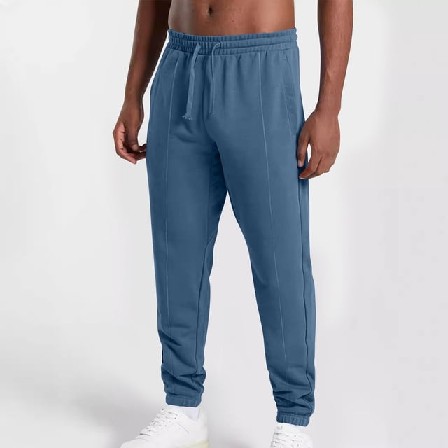 asjyhkr Sweatpants for Men Drawstring Elastic Waist Jogger Running Gym Workout Pants with Pockets