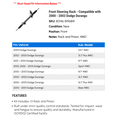 thumbnail image 2 of Front Steering Rack - Compatible with 2000 - 2003 Dodge Durango 2001 2002, 2 of 2