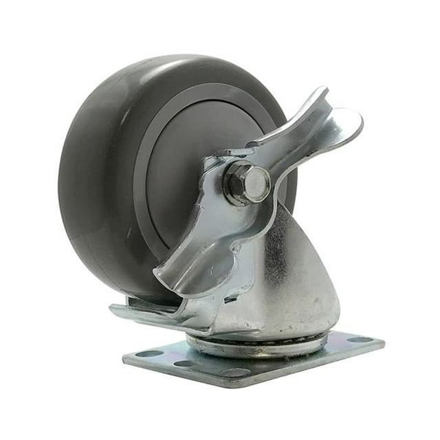 Snap-Loc SLAC4SBP 4 in. Industrial Polyurethane Swivel-Brake Caster, 375 lbs
