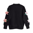 thumbnail image 4 of Ftwytp Cardigan for Women Knitted Sweater Long Sleeve Open Front Sweaters Coats Floral Knit Jumper Jacket Cardigan V Neck Button Down Cardigans Knitwear, 4 of 4