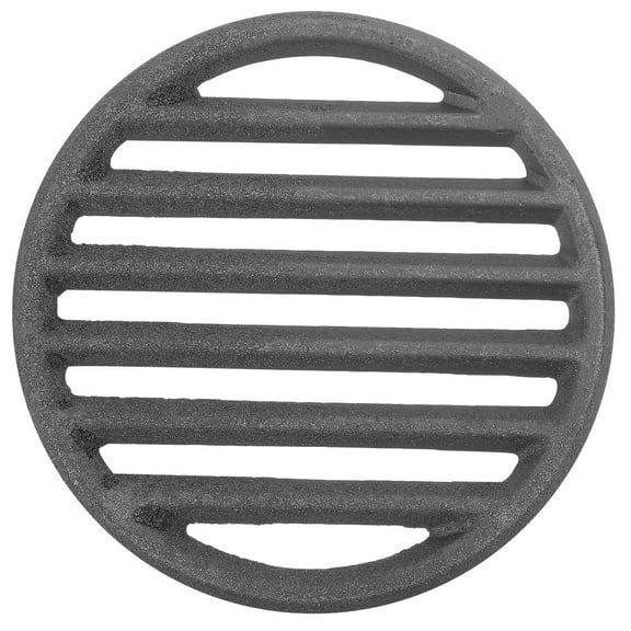 Topbathy Cast Iron Round Grill Grate for Bbq Outdoor Cooking Durable Grey Metal Mesh