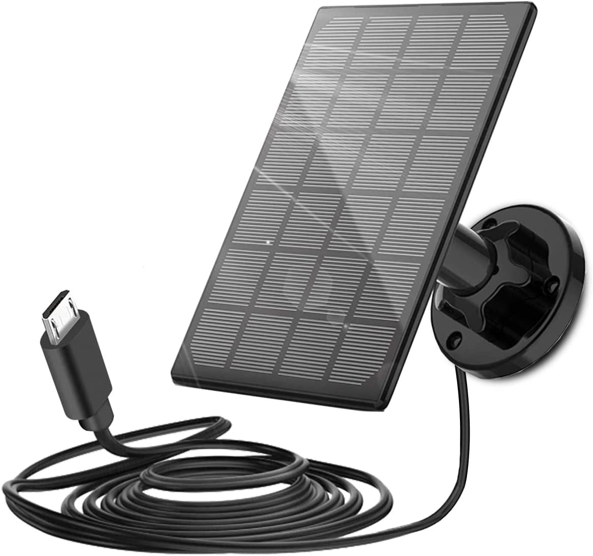 strand Sammenligning shabby Solar Panel for Wireless Outdoor Solar Powered Security Camera,Waterproof Solar  Panel with 10FT 3.6W Micro USB Port Cable,Power Supply for Wireless Camera  Reolink Go/Argus Eco/Argus 2/Argus Pro - Walmart.com