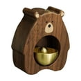 thumbnail image 4 of Timbre para Puerta Campana para Tienda Campana de Madera Caja Decorativa con Sonido Claro para Entrada Adecuada para Negocio Restaurante Jardín Hogar Madera de nogal, 4 of 9