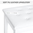 thumbnail image 2 of Rubber Wood Piano Bench with Faux Leather Top | Suitable for Piano Performances | Lightweight Design for Easy Handling, 2 of 3