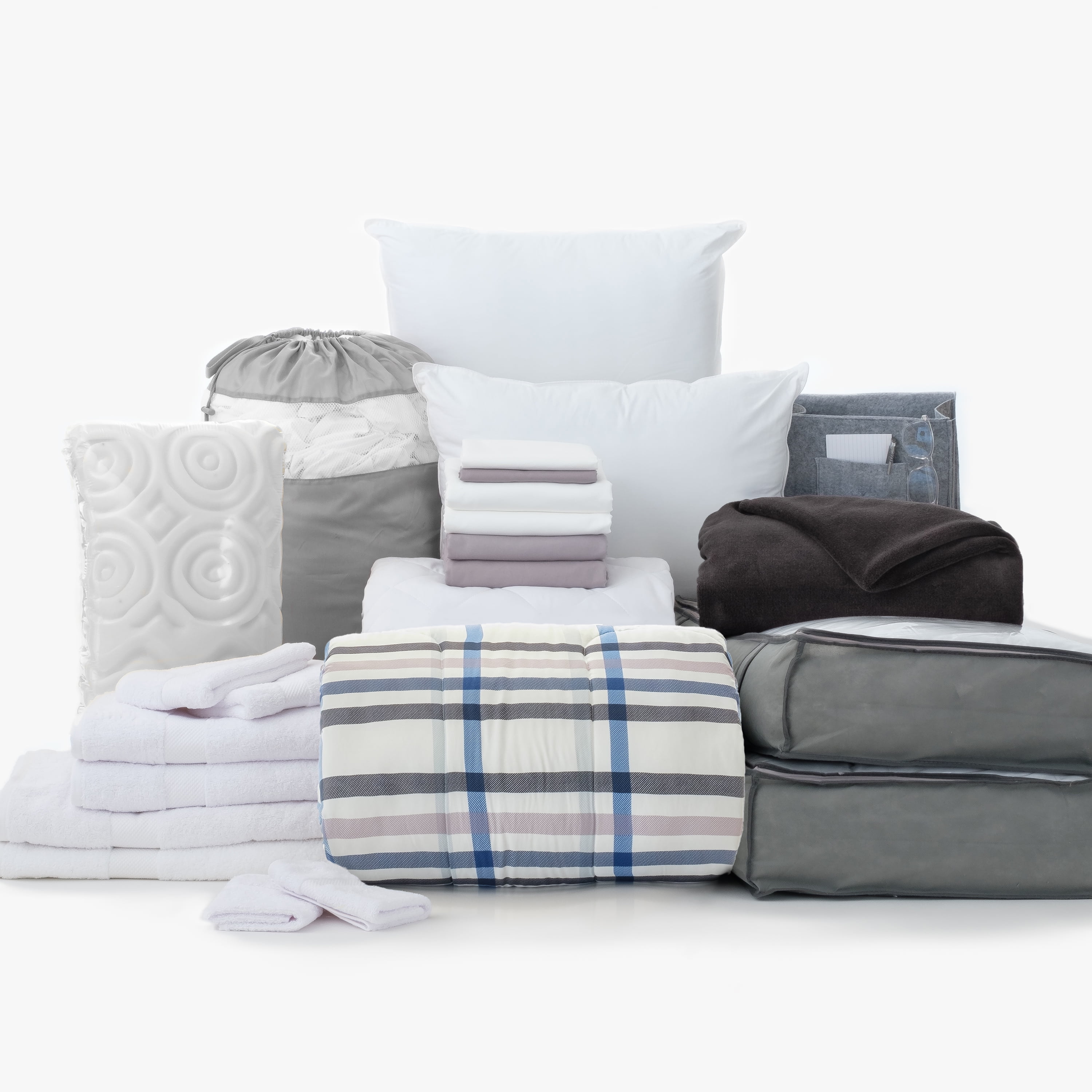 The Complete Campus Pak in Clifton, 24Piece Twin XL Bedding Comforter Set, With Bonus Mattress