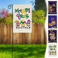 thumbnail image 7 of Steadline Mardi Gras Garden Flag with Colorful Carnival Patterns for Outdoor Patio and Yard Decorations Festive Polyester Banner for Holiday Celebrations and Spring Parties Vibrant Outdoor Decor, 7 of 7