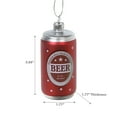 thumbnail image 3 of Maison Concepts Xmas Ornaments Glass Beer Can Ornament - Set of 12 - 1.77 L x 1.77 W x 3.66 H, 3 of 3