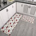 thumbnail image 2 of White Christmas Truck and Tree Pattern Kitchen Rugs Sets Of 2,Anti Fatigue Kitchen Mat Rugs Non Slip Washable,Decorative Kitchen Floor Mats for Kitchen,Sink,Laundry,17"x30"+17"x47", 2 of 7