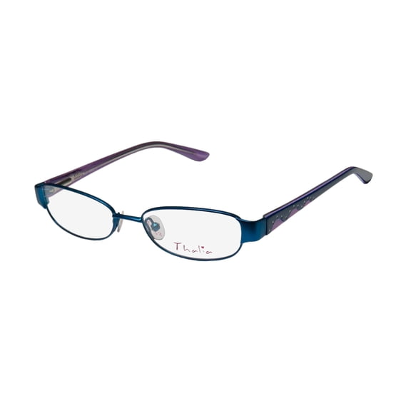 NEW THALIA COCO CHILDRENS/KIDS/GIRLS DESIGNER FULL-RIM BLUE / NAVY / PURPLE GIRLS YOUNG WOMEN FOR SCHOOL PLAY FRAME DEMO LENSES 45-15-125 SPRING HINGES EYEGLASSES/EYEGLASS FRAME