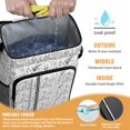 thumbnail image 2 of Travel Cooler Bag - Basketball Doodle Pattern Camping Beer Cooler Backpack with Bottle Opener- Waterproof Insulated Picnic Backpacks - Cooler Bag for Beach, 2 of 6