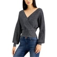 thumbnail image 1 of I.N.C Womens Sparkle Pullover Sweater, Metallic, Large, 1 of 1