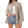 thumbnail image 2 of Cardigan Sweaters for Women Long Sleeve Turtleneck Fashion Sweater Jacket Coat Womens Cardigan Sweaters, 2 of 5