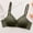Army Green AGS, variant on Women’s Bra Underwear Woman Back Snaps No Underwire Bras Solid Color Stylish Brassiere Loose Daily Wear Pink 36/80AB
