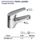 thumbnail image 2 of Llave Monomando Alfa para Lavabo Cromado Pequeña Pato, 2 of 3