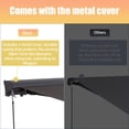thumbnail image 4 of 13' × 9.8' Retractable Awning Patio Outdoor Sunshade Shelter UV Protection Waterproof, Beige, 4 of 8